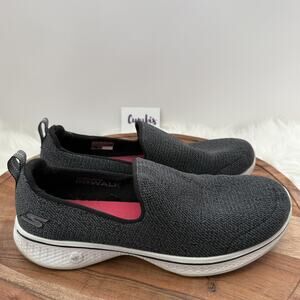 Skechers GOwalk Shoes Womens‎ Size 8.5 Black Slip-On Goga Max Walking SN 15698